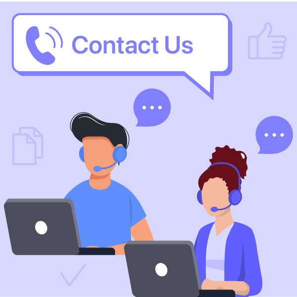 Contact us at any time for online support
