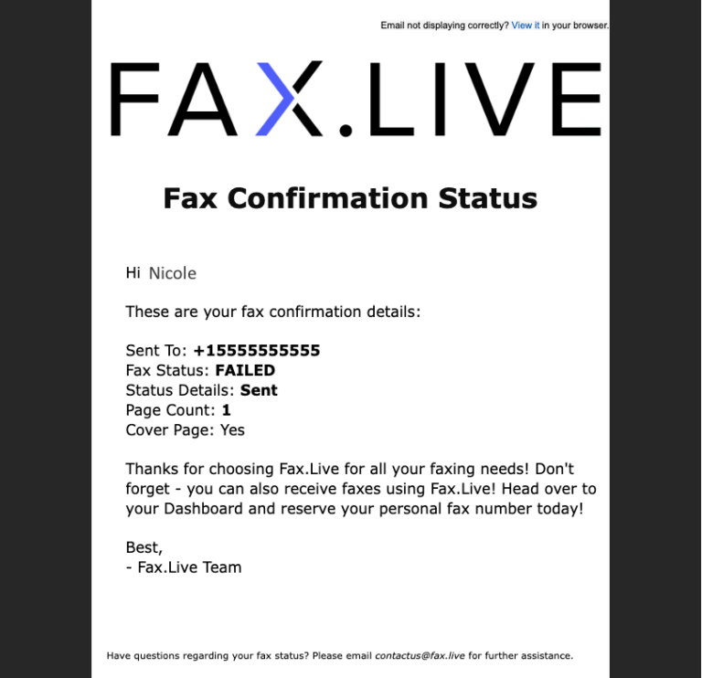 Why is my fax not going through? Troubleshooting Fax.Live